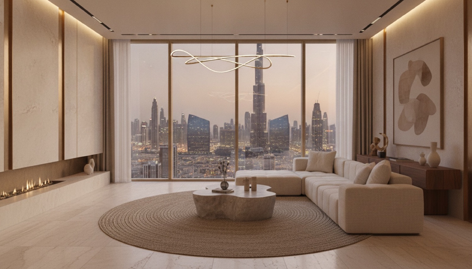Finished residential interior