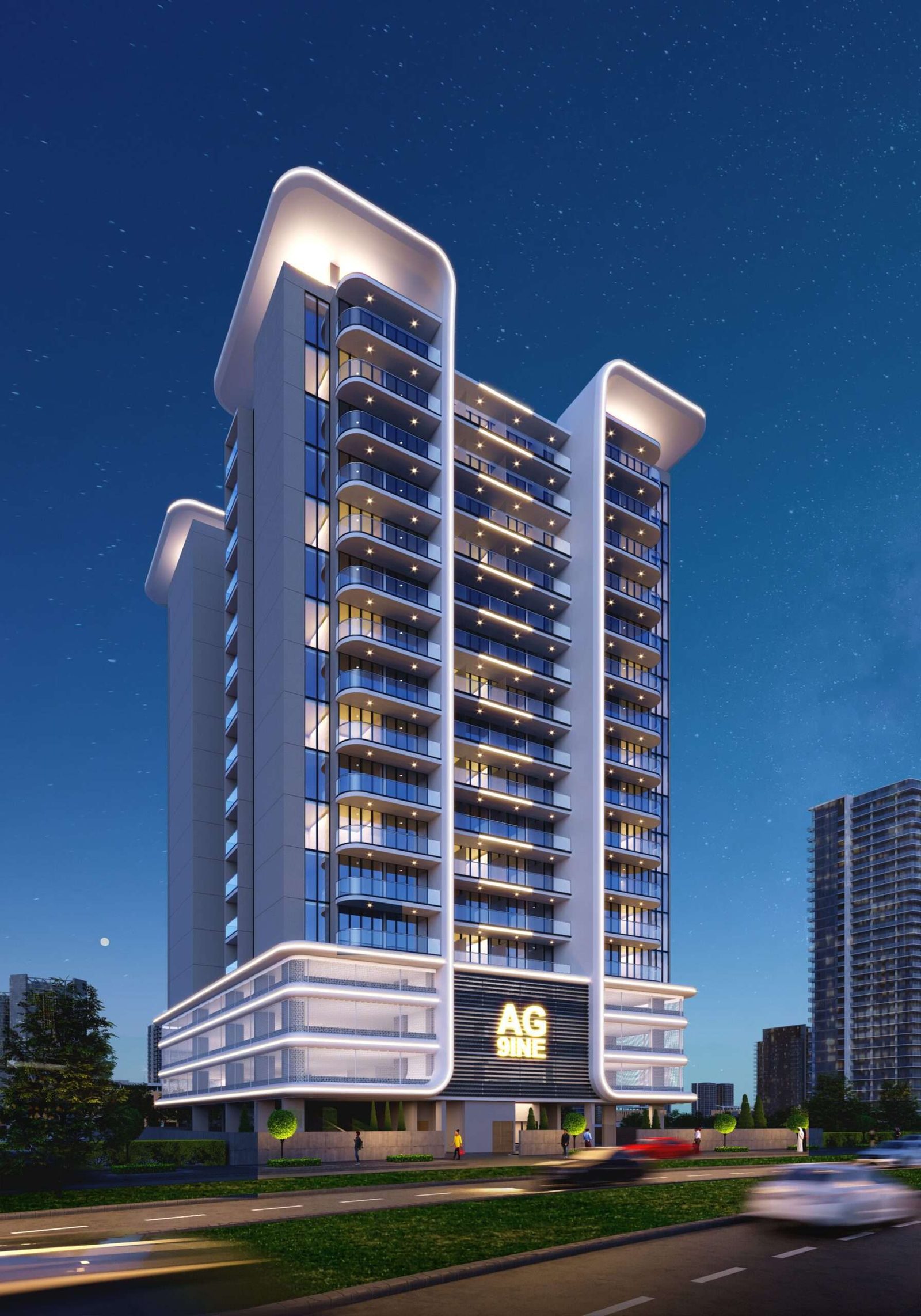 9ine, apartments in Dubai Land Residence Complex (DLRC), Dubai, by Ag Properties