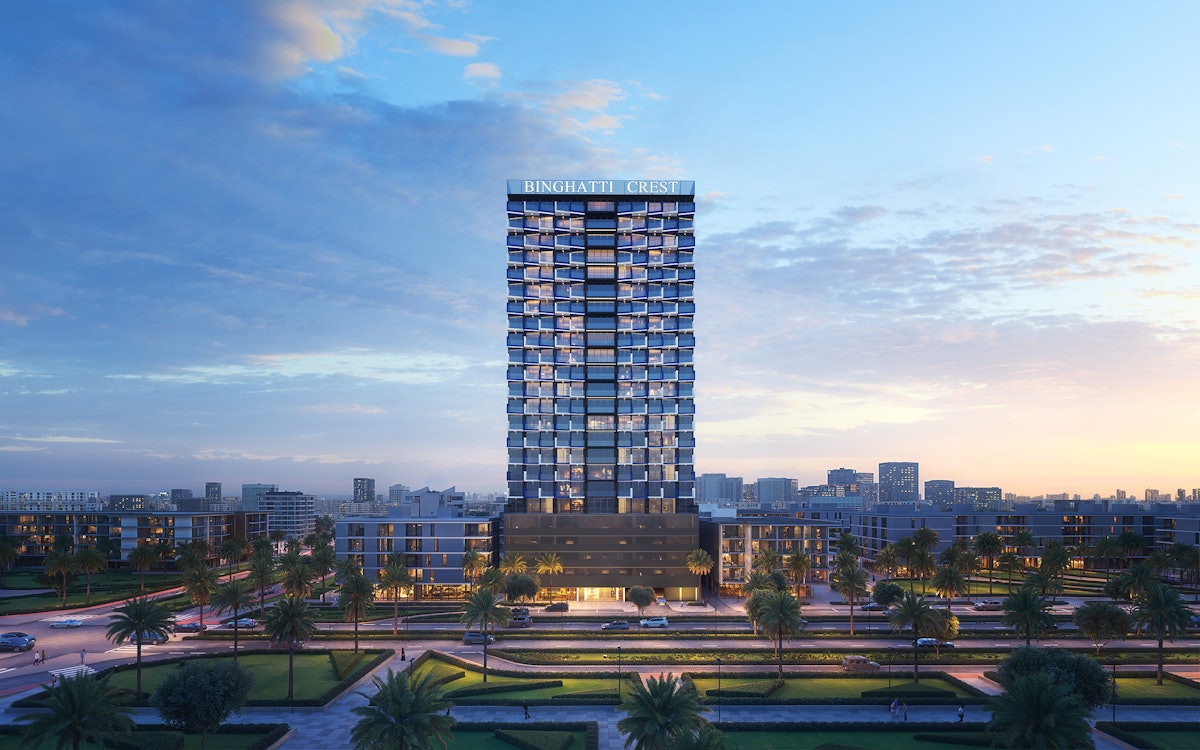 Binghatti Crest, Ready project in Jumeirah Village Circle, Dubai
