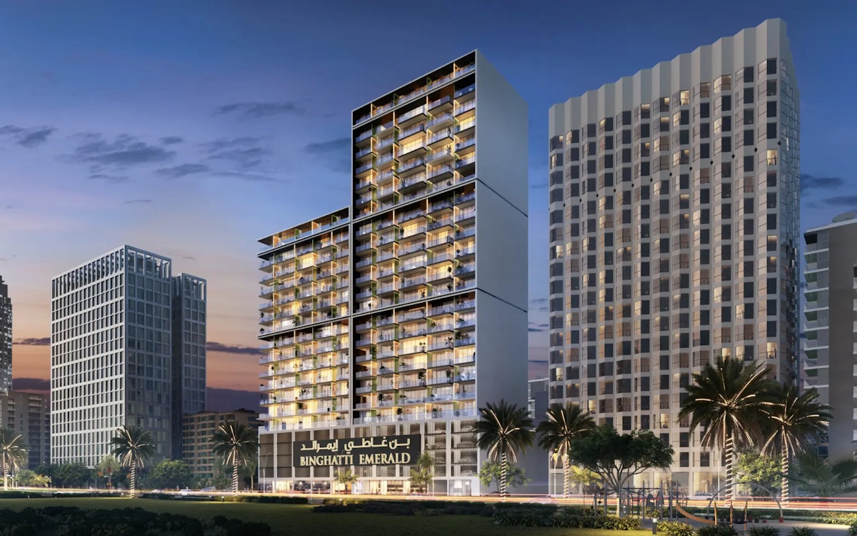 Binghatti Emerald, Ready project in Jumeirah Village Circle, Dubai
