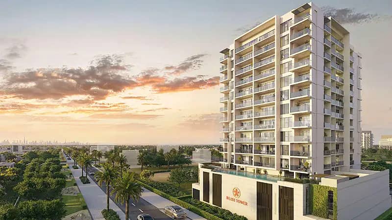 Bliss Tower, apartments in Wadi al Safa 5, Dubai, by Grid Properties