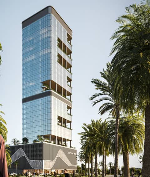 Capital One JVC, mixed-use in Jumeirah Village Circle (JVC), Dubai, by Centurion Properties
