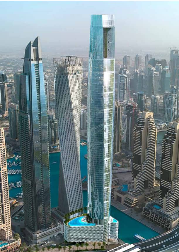 Ciel Tower, apartments in Dubai Marina, Dubai, by The First Group