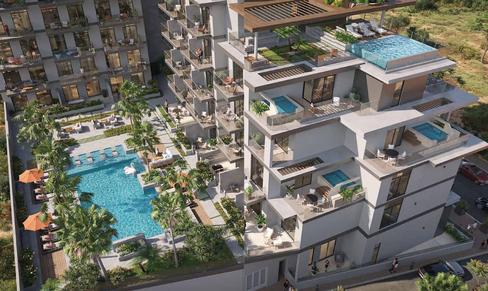 Oxford Terraces, apartments in Jumeirah Village Circle (JVC), Dubai, by Iman Developers