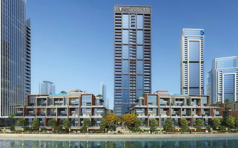 Peninsula Five Waterfront Duplexes, Off-Plan project in Business Bay, Dubai