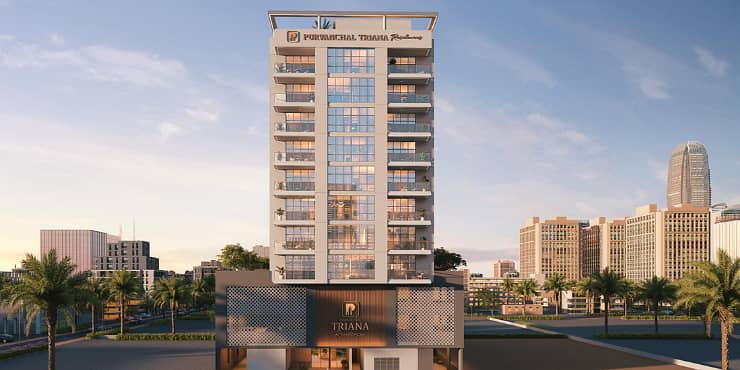 Purvanchal Triana Residences, apartments in Jumeirah Garden City, Dubai, by Purvanchal Developers