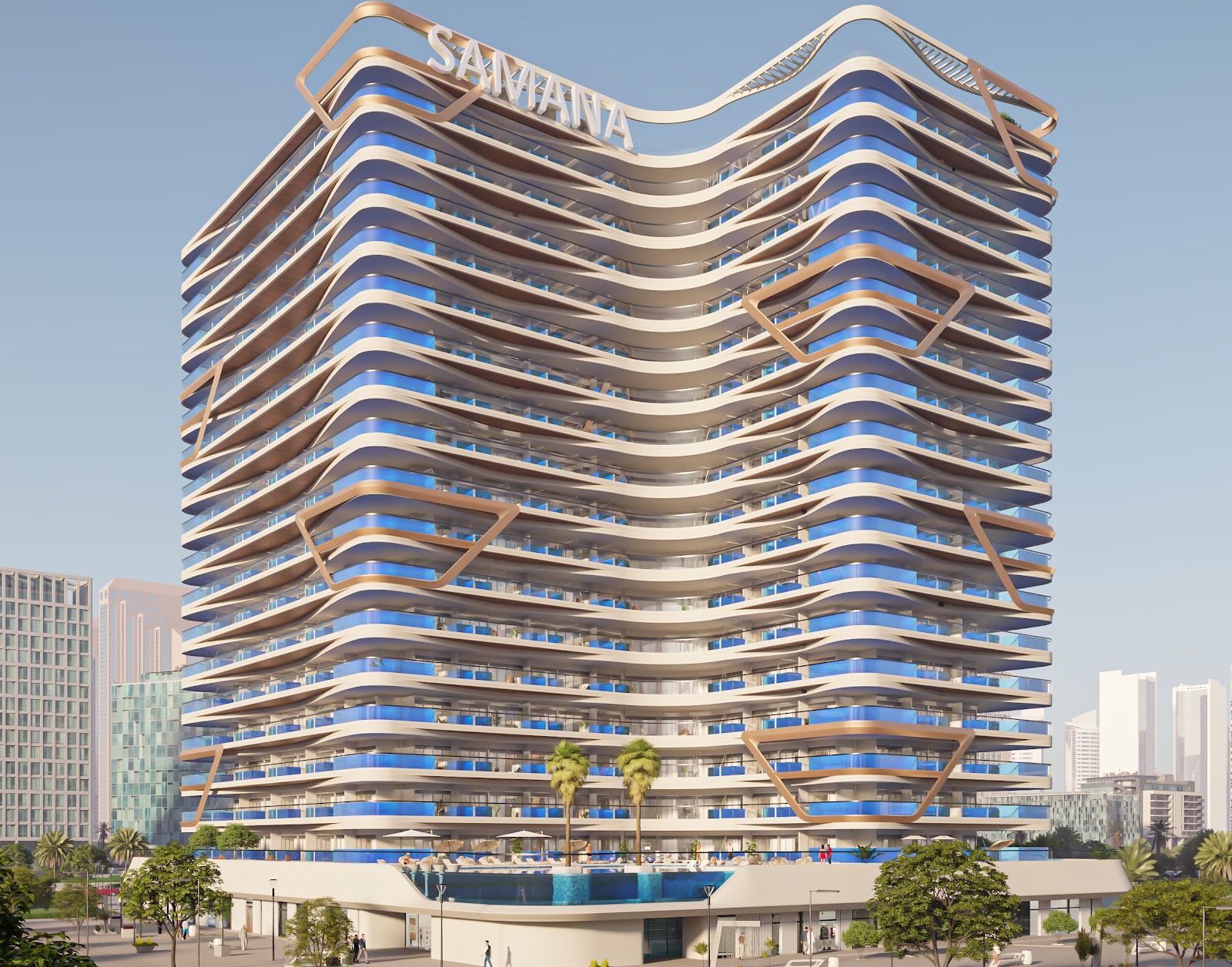 Skyros, apartments in Al Bashra South Second, Dubai, by Samana Developers