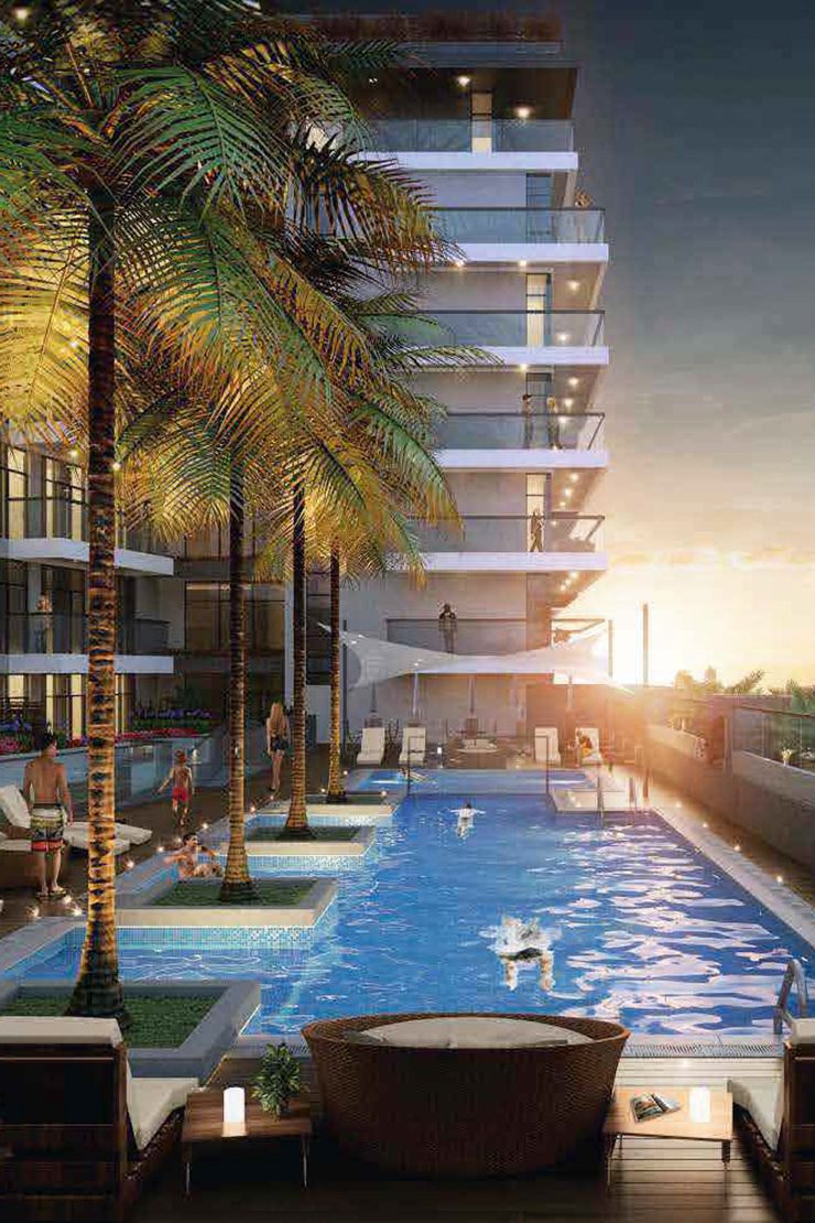 Zazen Gardens, apartments in Al Furjan, Dubai, by Zazen Property Development Llc